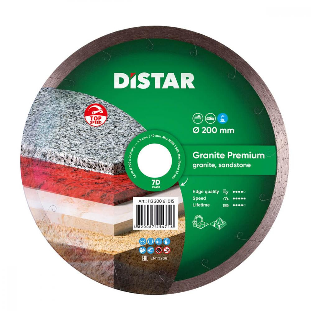 Granite Premium 1A1R O200 x 25,4мм - зображення 1