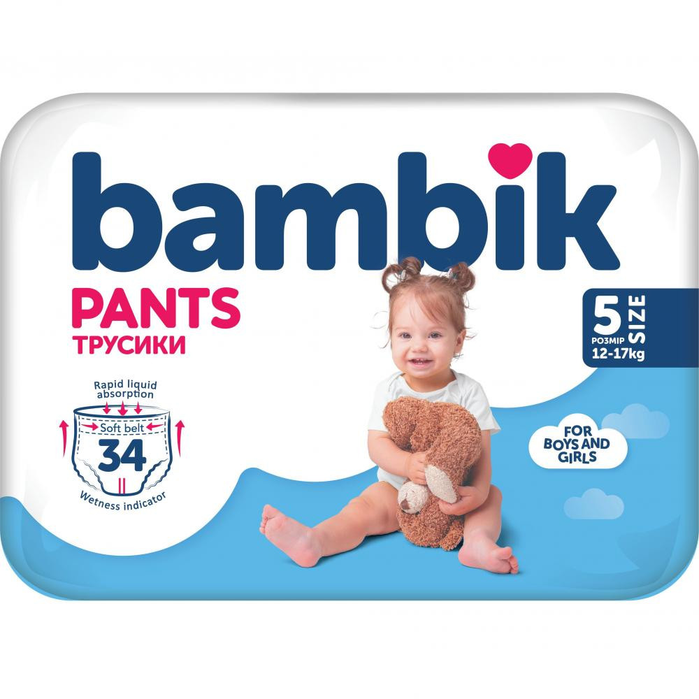 Bambik Підгузки-трусики 5, 34 шт. - зображення 1