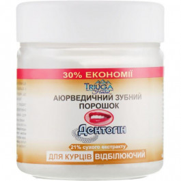   Triuga Herbal Зубной порошок для курящих  Дентогин отбеливающий 65 г (4820164640036)