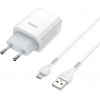 Hoco C73A Glorious 2USB 2.4A White + Type-C - зображення 1