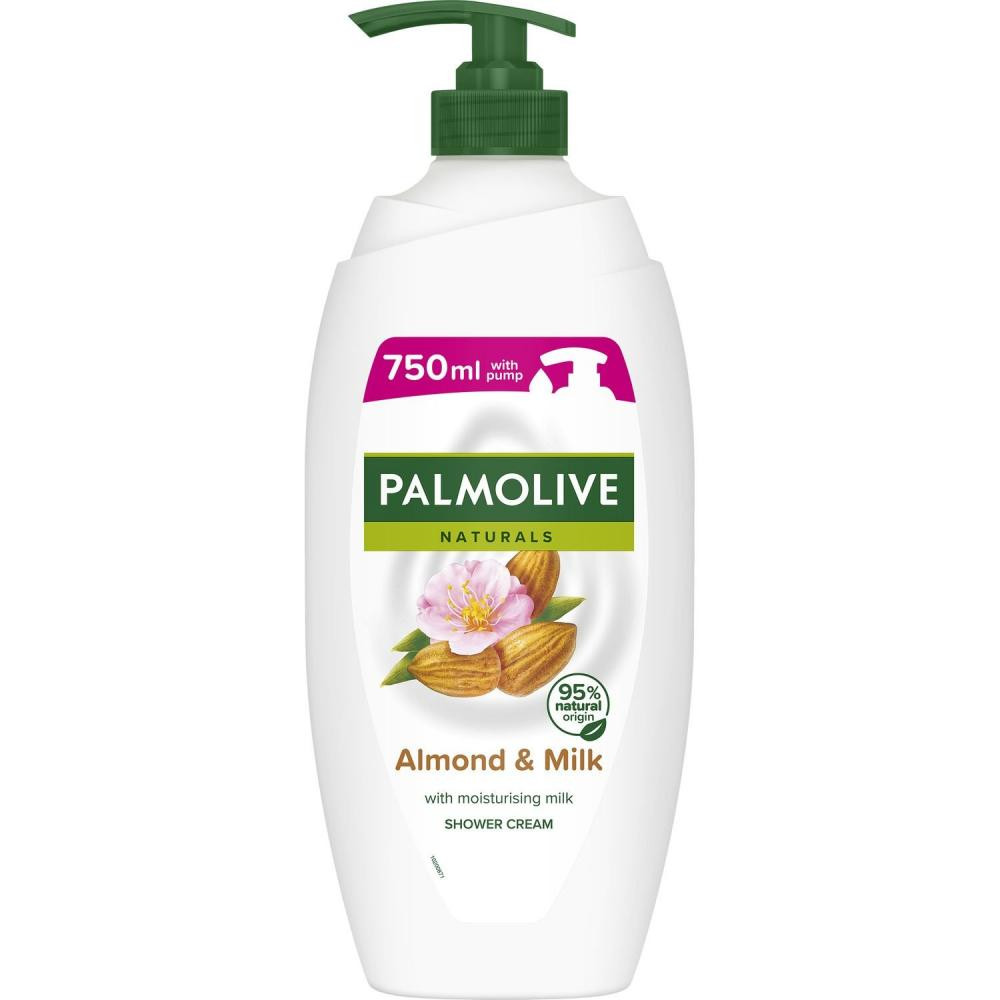 PALMOLIVE Гель для душу  Naturals Мигдаль та молочко Зволожуючий 750 мл (8693495031158) - зображення 1