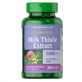   Puritan's Pride Milk Thistle 4:1 Extract 1000 mg (Silymarin) 180 капс