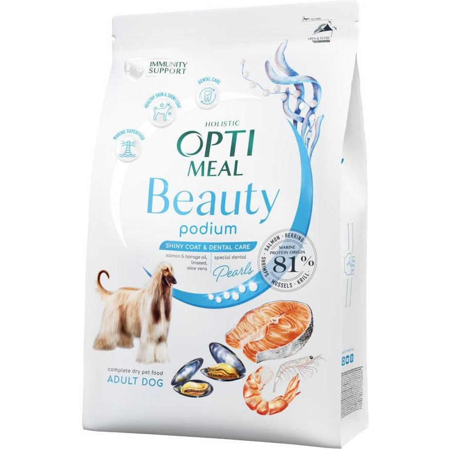 Optimeal Beauty Podium Shiny Coat & Dental Care 1,5 кг (4820215366830) - зображення 1