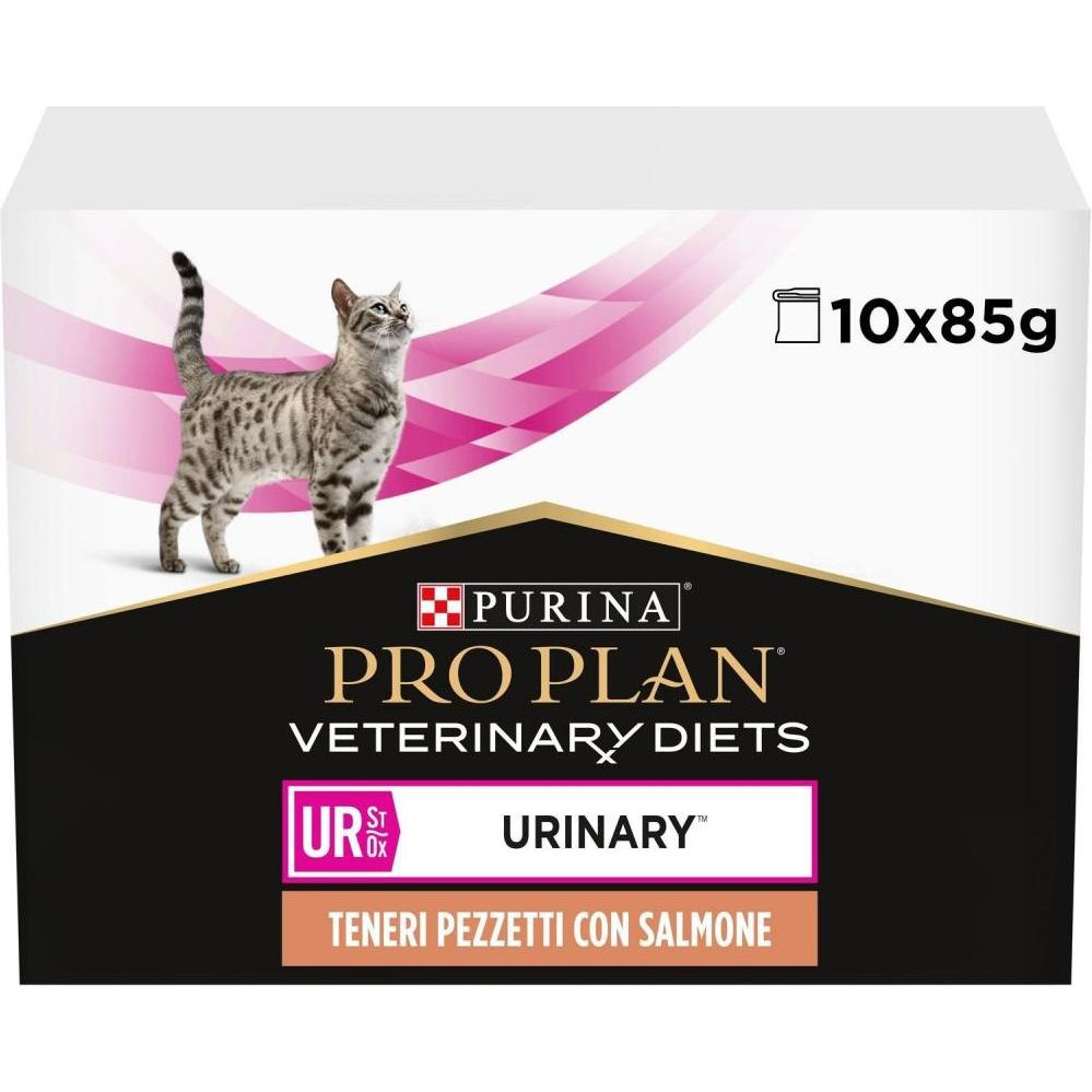 Pro Plan Veterinary Diets UR Urinary с лососем 85 г 10 шт (8445290093851) - зображення 1