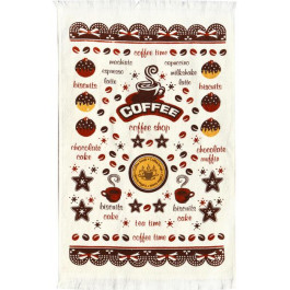   Izzi Home Рушник махровий  з бахромою Coffee Time 40х60 см Коричневий (2200000608246)