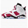 Nike Кросівки  6 Retro Carmine White/Red 384665-106 37.5 - зображення 1