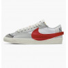 Nike Кросівки  Blazer Low 77 Jumbo Grey/Red Dq8769-100 44 - зображення 1