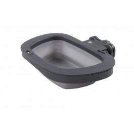   Dexas Collapsible Kennel Bowl з кріпленням на клітину велика 600 мл Світло-сіра (PW275432429)