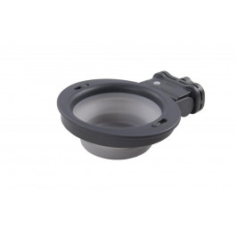   Dexas Collapsible Kennel Bowl з кріпленням на клітку мала 240 мл Світло-сіра (PW270432429)