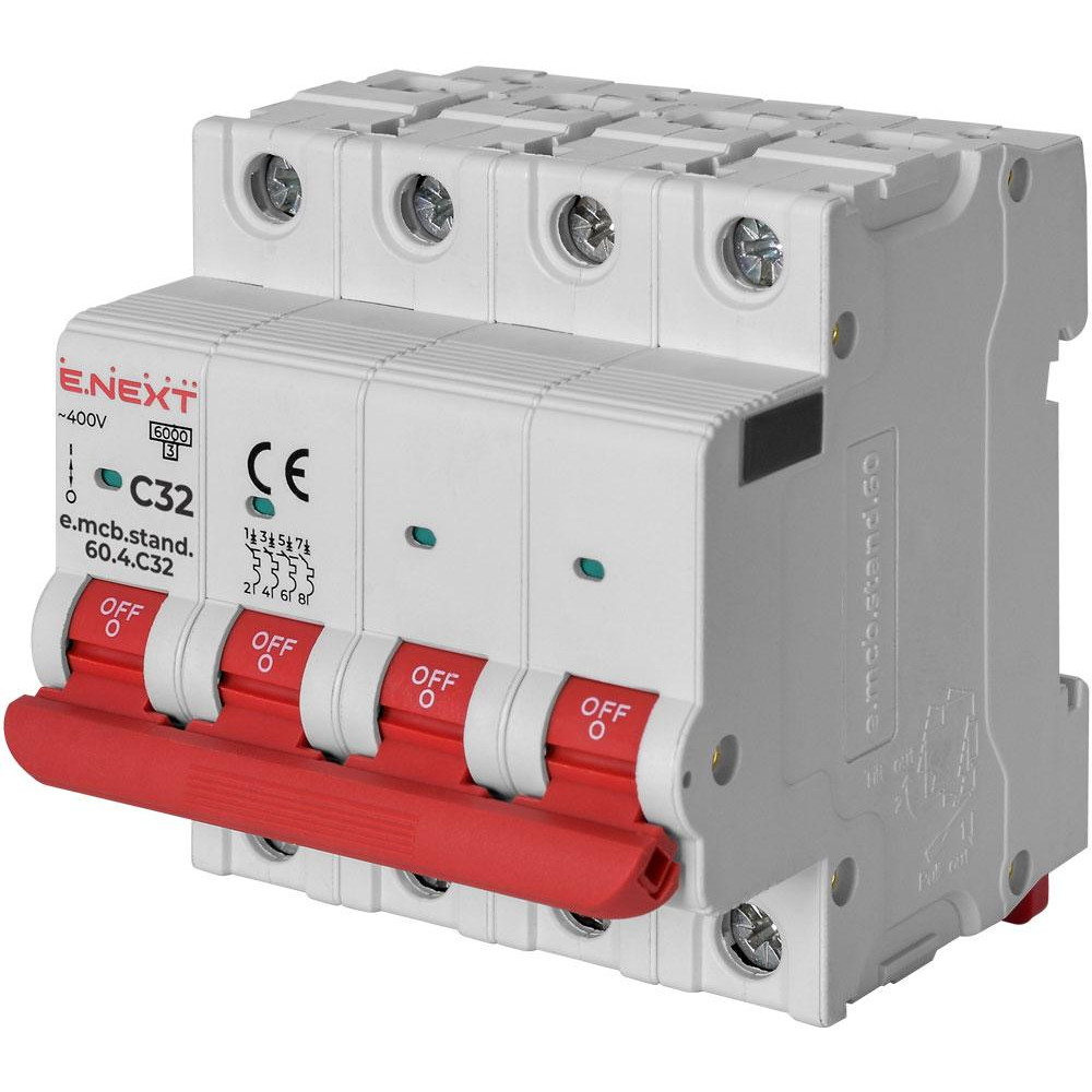 E.NEXT e.mcb.stand.60.4.C32 4р 32А C 6кА (s002150) - зображення 1