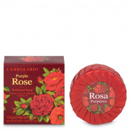   L'Erbolario Perfumed Soap Purple Rose and Oat oil Запашне мило Пурпурова Троянда 100 g