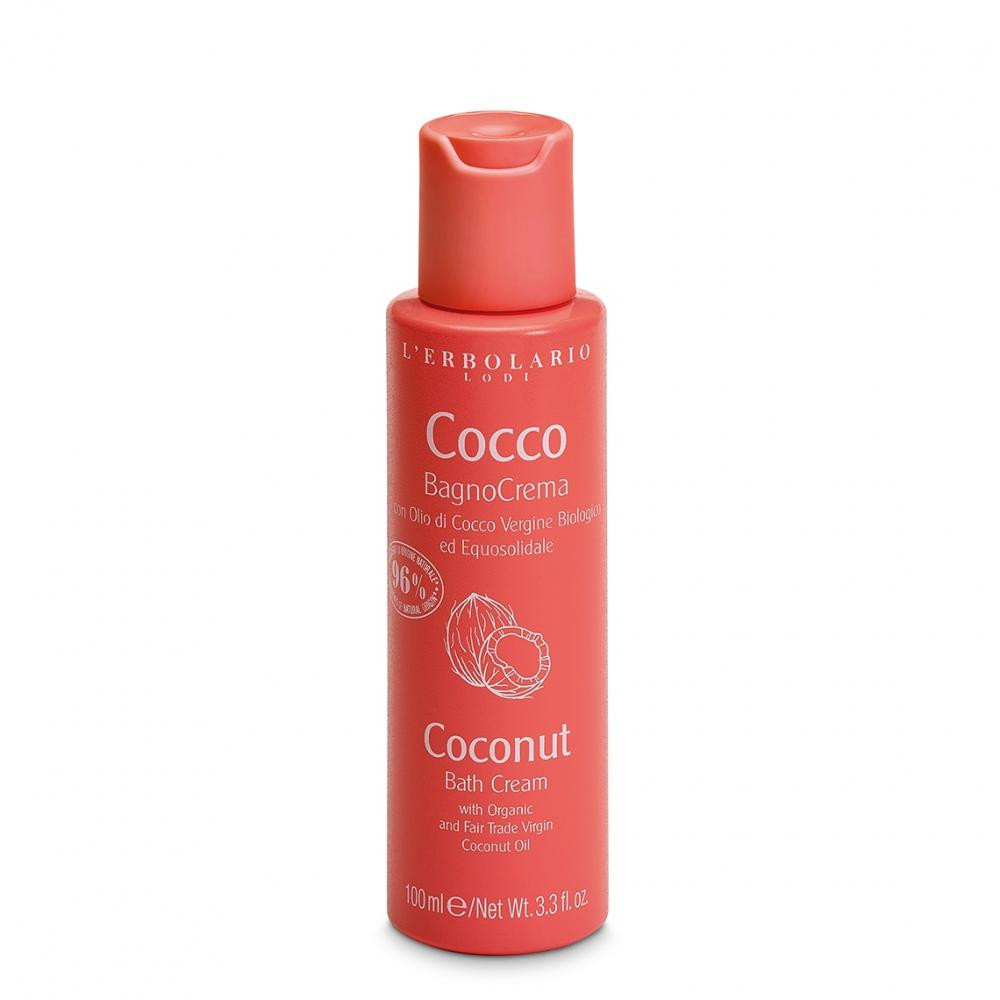 L'Erbolario Coconut Bath Cream Зволожуючий крем для душу Карибський кокос 100 g - зображення 1