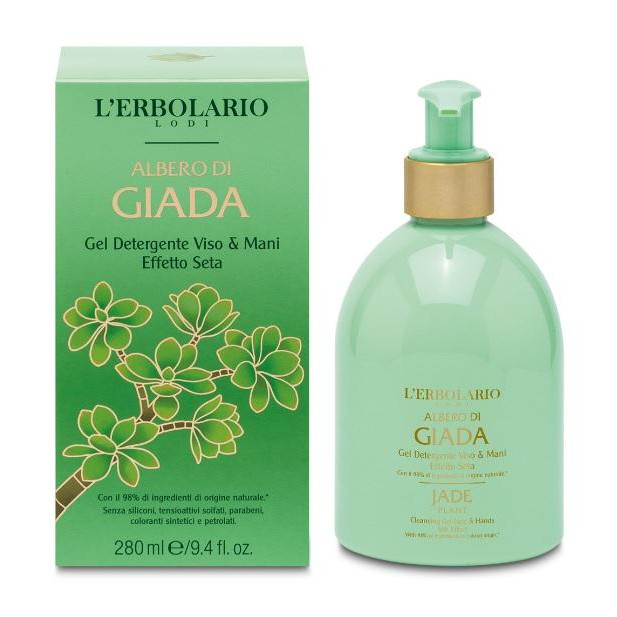 L'Erbolario Парфюмированный гель для лица и тела  Albero di Giada Jade Plant Cleansing Gle Face & Hands Silk Eff - зображення 1