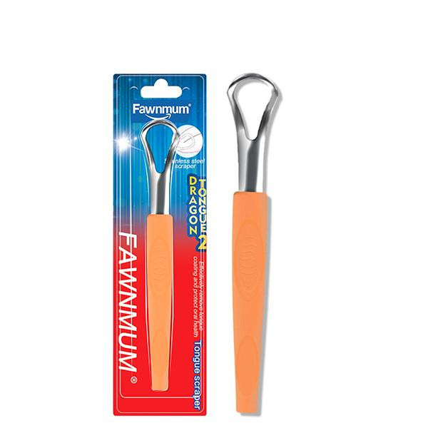 Fawnmum Tongue Scraper Steel Orange - зображення 1