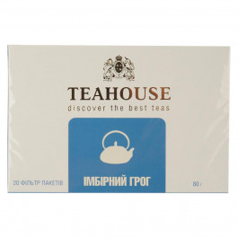   Teahouse Чай чорний  імбирний грог, 20 пакетиків по 4 г (4820209840568)