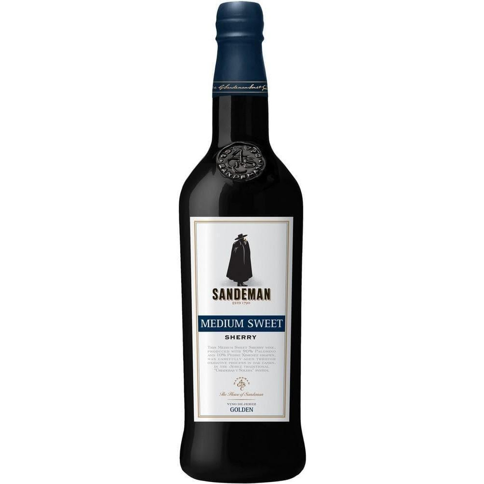 Sandeman Херес  Medium Sweet Sherry біле напівсолодке 0,75 л 15% (8421150647105) - зображення 1