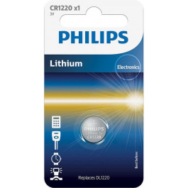   Philips CR-1220 bat(3B) Lithium 1шт (CR1220/00B)