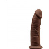 Silexd Robby Brown Premium Silicone Dildo Model 2 коричневый 17 см (SO3513) - зображення 1