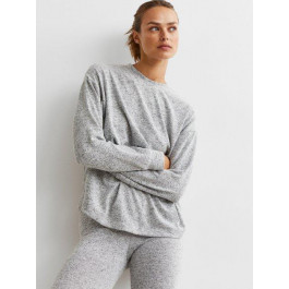   H&M Лонгслів довгий жіночий  FL0999459-Grey S Сірий (DN4000000301041)