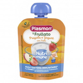   Plasmon Пюре Nutrimune з яблука та полуниці, з йогуртом, 85 г (1136146)