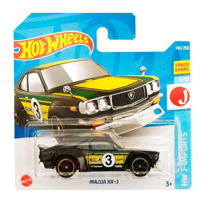 Hot Wheels Mazda RX-3 J-Imports 1:64 HCV78 Black Green - зображення 1