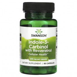   Swanson Indole-3-Carbinol with Resveratrol 200 mg 60 капсул