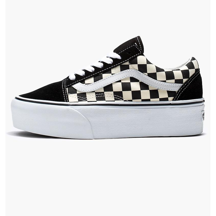 Vans Кеди  Checkerboard Old Skool Stackform Shoe Black VN0A7Q5MTYQ 38.5 - зображення 1