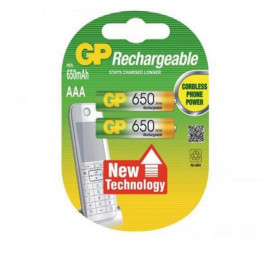   GP Batteries AA 650mAh NiMH 2шт (GP65AAAHC-U2)