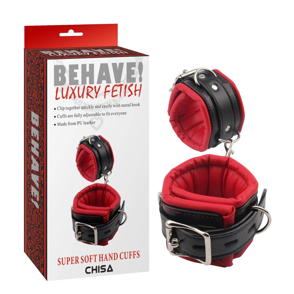 Chisa Novelties Наручники Chisa Behave Luxury Fetish Super Soft Hand Cuffs (CH06792) - зображення 1