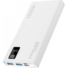   Promate Bolt-10Pro 10000 mAh 2xUSB-A USB-C White (bolt-10pro.white)