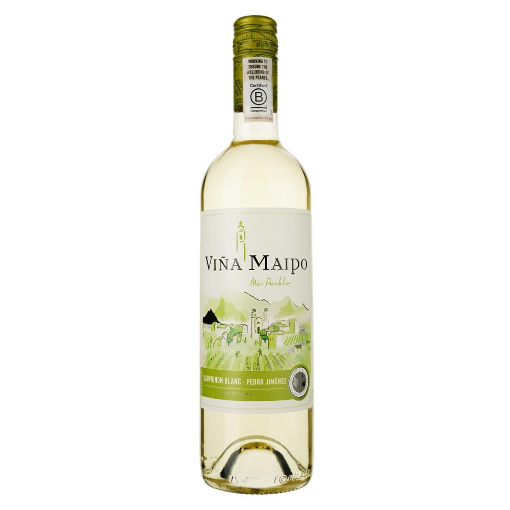 Vina Maipo Вино  Mi Pueblo Sauvignon Blanc, 0,75 л (7804320064987) - зображення 1