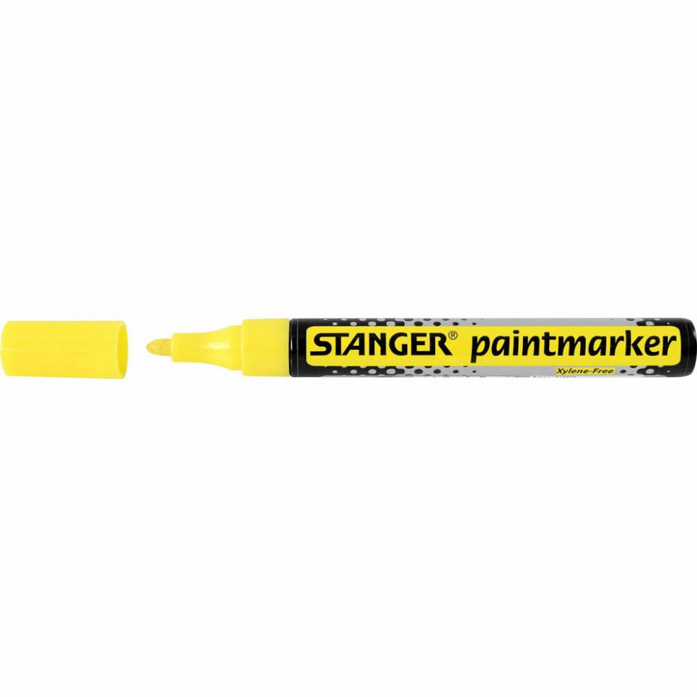 Stanger Маркер перманентный Stanger 2-4 мм Paint желтый MARKER-PER-ST-M400-Y - зображення 1