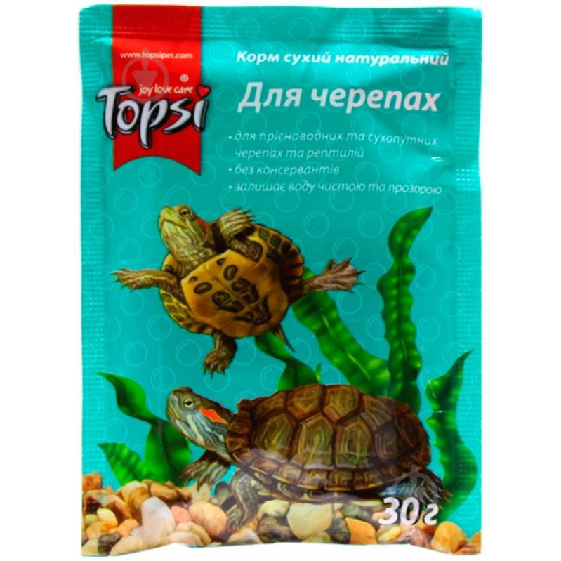 Topsi Корм для черепах в палочках 30 г (4820122207684) - зображення 1