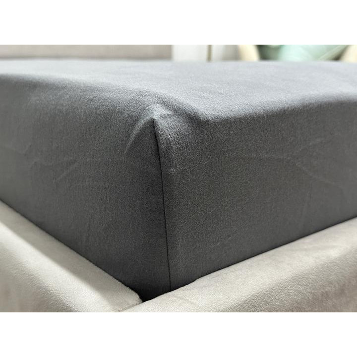 Novita Простирадло на гумці  180x200 см SB-148 Зимова Колекція Super Soft Фланель Grey Ecotton (21000244550 - зображення 1