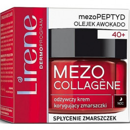   Lirene Крем для лица  Mezo-collag?ne 40+ ночной Питательный разглаживающий морщины 50 мл (5900717073654)