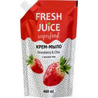   Fresh Juice Рідке мило  Superfood Strawberry & Chia дой-пак 460 мл (4823015943348)