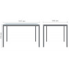 Art Metal Furniture Турін 1187х600х750H чорний графіт/Дуб сонома (217014) - зображення 4