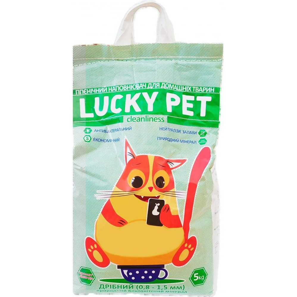 Lucky Pet Бентонітовий дрібний 5 кг (4820224210100) - зображення 1