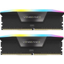   Corsair 64 GB (2x32GB) DDR5 6000 MHz Vengeance RGB (CMH64GX5M2B6000C30)