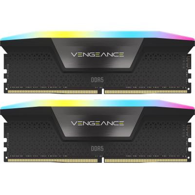 Corsair 64 GB (2x32GB) DDR5 6000 MHz Vengeance RGB (CMH64GX5M2B6000C40) - зображення 1