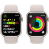 Apple Watch Series 9 GPS + Cellular 41mm Starlight Alu. Case w. Starlight Sport Band - M/L (MRHP3) - зображення 4