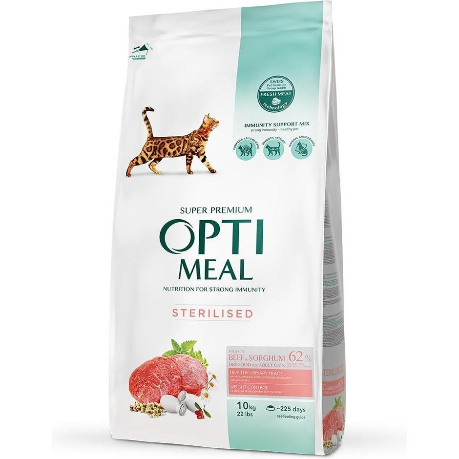 Optimeal Sterilised Beef & Sorghum 10 кг (4820215364355) - зображення 1