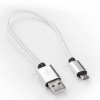 DENGOS USB Type-A - MicroUSB 0.25m White (NTK-M-SHRT-WHITE) - зображення 1