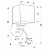 Candellux Бра  MAGNUM 1х40 E27 1хLED 3200K 200Lm (21-75659) - зображення 4