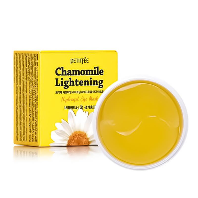 Petitfee Гидрогелевые осветляющие патчи для глаз  Chamomile Lightening Hydrogel Eye Mask 60 шт (8809508850412 - зображення 1