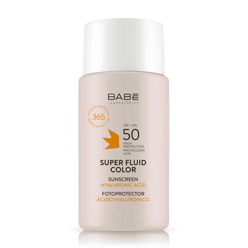 BABE Laboratorios Солнцезащитный супер флюид ВВ с тонирующим эффектом  SPF 50 для всех типов кожи 50 мл (8436571631114 - зображення 1