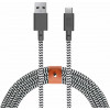 NATIVE UNION Belt Cable USB-A to USB-C 1.2m Zebra (BELT-AC-ZEB-NP) - зображення 1