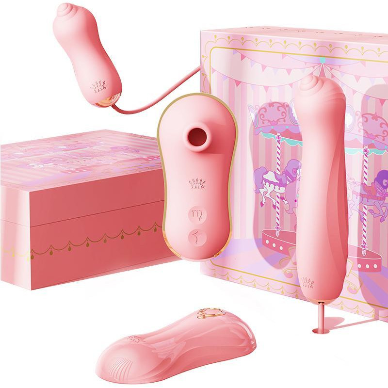 Zalo UNICORN Vibratrion & Thrusting Set - PINK (ZL30226) - зображення 1