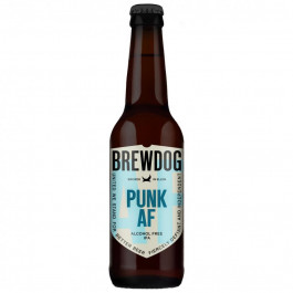   BrewDog Пиво безалкогольне  Punk AF, світле, фільтроване, 0,5%, 0,33 л (5056025421400)