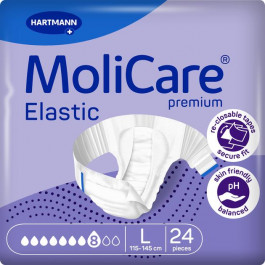   Hartmann Підгузки MoliCare Premium Elastic 8 крапель L 24 шт (4052199297361)